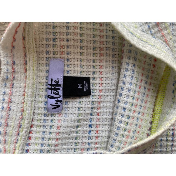 Vylette Multicolor Crop Top, Size M - Picture 2 of 2